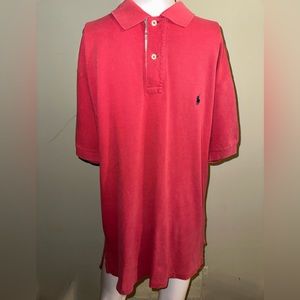 Polo by Ralph‎ Lauren Short Sleeve Button Closure Rose Color, Size M